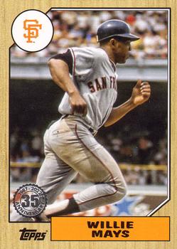2022 Topps - 1987 Topps Baseball 35th Anniversary (Series One) #T87-96 Willie Mays Front