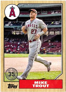 2022 Topps - 1987 Topps Baseball 35th Anniversary (Series One) #T87-100 Mike Trout Front