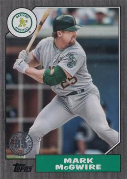 2022 Topps - 1987 Topps Baseball 35th Anniversary Black (Series One) #T87-30 Mark McGwire Front