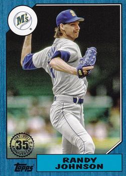 2022 Topps - 1987 Topps Baseball 35th Anniversary Blue (Series One) #T87-44 Randy Johnson Front