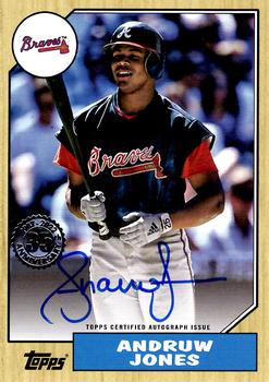 2022 Topps - 1987 Topps Baseball 35th Anniversary Autographs (Series One) #87BA-AJO Andruw Jones Front