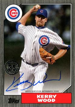 2022 Topps - 1987 Topps Baseball 35th Anniversary Autographs Black (Series One) #87BA-KW Kerry Wood Front