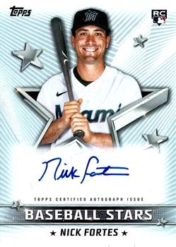 2022 Topps - Baseball Stars Autographs #BSA-NF Nick Fortes Front