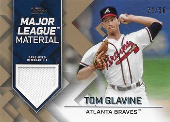 2022 Topps - Major League Material Relics Gold (Series One) #MLM-TG Tom Glavine Front