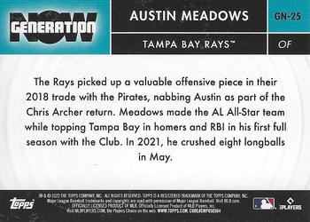 2022 Topps - Generation Now #GN-25 Austin Meadows Back