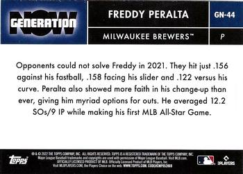 2022 Topps - Generation Now #GN-44 Freddy Peralta Back