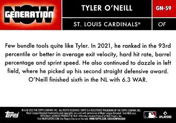 2022 Topps - Generation Now #GN-59 Tyler O'Neill Back