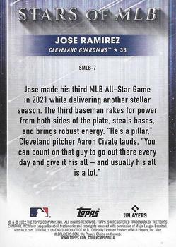 2022 Topps - Stars of MLB #SMLB-7 Jose Ramirez Back