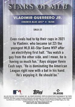2022 Topps - Stars of MLB #SMLB-22 Vladimir Guerrero Jr. Back