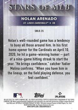 2022 Topps - Stars of MLB #SMLB-25 Nolan Arenado Back