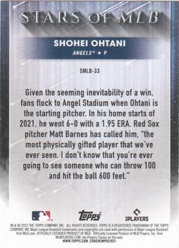2022 Topps - Stars of MLB #SMLB-33 Shohei Ohtani Back