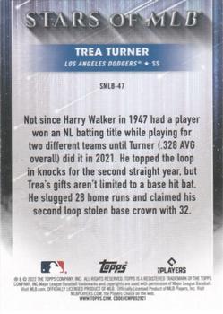 2022 Topps - Stars of MLB #SMLB-47 Trea Turner Back