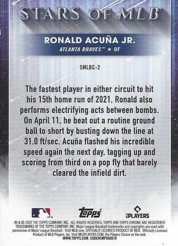 2022 Topps - Stars of MLB Chrome #SMLBC-2 Ronald Acuña Jr. Back