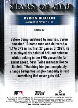 2022 Topps - Stars of MLB Chrome #SMLBC-12 Byron Buxton Back