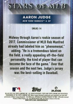 2022 Topps - Stars of MLB Chrome #SMLBC-14 Aaron Judge Back