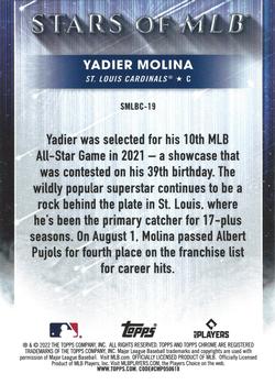 2022 Topps - Stars of MLB Chrome #SMLBC-19 Yadier Molina Back