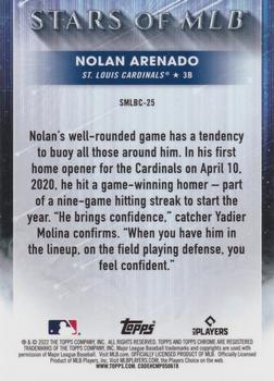 2022 Topps - Stars of MLB Chrome #SMLBC-25 Nolan Arenado Back