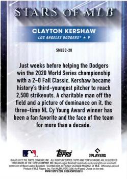2022 Topps - Stars of MLB Chrome #SMLBC-28 Clayton Kershaw Back
