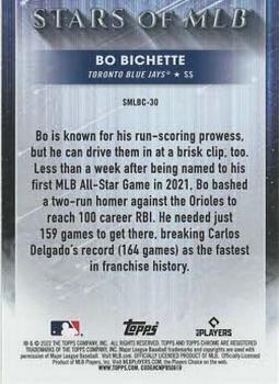 2022 Topps - Stars of MLB Chrome #SMLBC-30 Bo Bichette Back