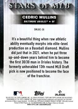 2022 Topps - Stars of MLB Chrome #SMLBC-36 Cedric Mullins Back