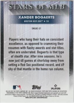 2022 Topps - Stars of MLB Chrome #SMLBC-37 Xander Bogaerts Back