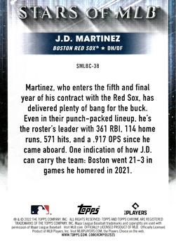 2022 Topps - Stars of MLB Chrome #SMLBC-38 J.D. Martinez Back