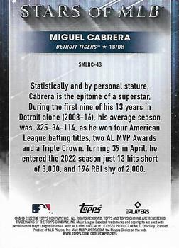 2022 Topps - Stars of MLB Chrome #SMLBC-43 Miguel Cabrera Back