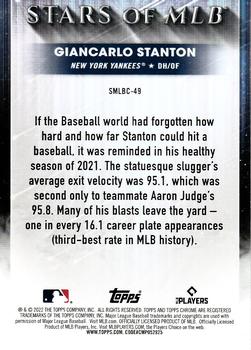 2022 Topps - Stars of MLB Chrome #SMLBC-49 Giancarlo Stanton Back