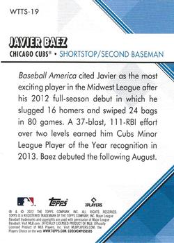 2022 Topps - Welcome to the Show #WTTS-19 Javier Baez Back