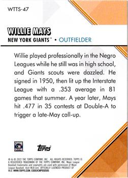 2022 Topps - Welcome to the Show #WTTS-47 Willie Mays Back