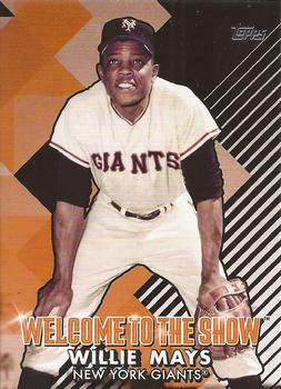 2022 Topps - Welcome to the Show Black #WTTS-47 Willie Mays Front