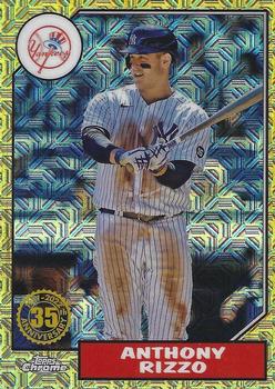 2022 Topps - 1987 Topps Baseball 35th Anniversary Chrome Silver Pack (Series One) #T87C-7 Anthony Rizzo Front
