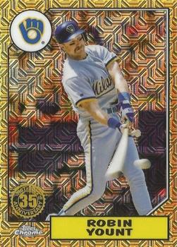 2022 Topps - 1987 Topps Baseball 35th Anniversary Chrome Silver Pack (Series One) #T87C-13 Robin Yount Front