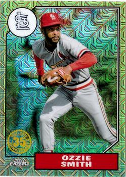 2022 Topps - 1987 Topps Baseball 35th Anniversary Chrome Silver Pack (Series One) #T87C-24 Ozzie Smith Front