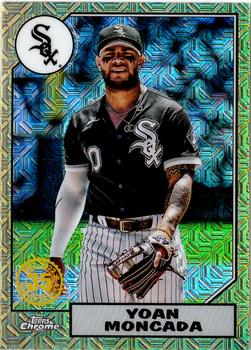2022 Topps - 1987 Topps Baseball 35th Anniversary Chrome Silver Pack (Series One) #T87C-30 Yoan Moncada Front