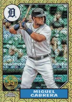 2022 Topps - 1987 Topps Baseball 35th Anniversary Chrome Silver Pack (Series One) #T87C-31 Miguel Cabrera Front