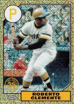 2022 Topps - 1987 Topps Baseball 35th Anniversary Chrome Silver Pack (Series One) #T87C-48 Roberto Clemente Front