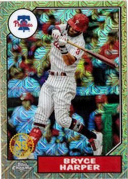 2022 Topps - 1987 Topps Baseball 35th Anniversary Chrome Silver Pack (Series One) #T87C-71 Bryce Harper Front