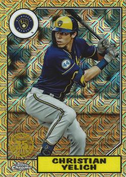 2022 Topps - 1987 Topps Baseball 35th Anniversary Chrome Silver Pack (Series One) #T87C-76 Christian Yelich Front