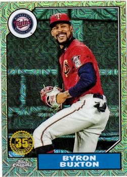 2022 Topps - 1987 Topps Baseball 35th Anniversary Chrome Silver Pack (Series One) #T87C-85 Byron Buxton Front