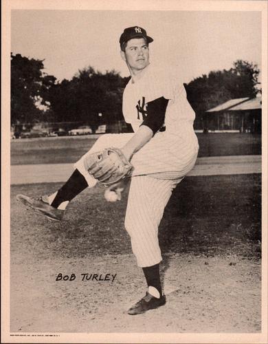 1955 New York Yankees Action Photos #NNO Bob Turley Front