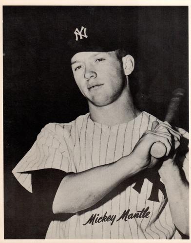 1960 New York Yankees Action Photos #NNO Mickey Mantle Front