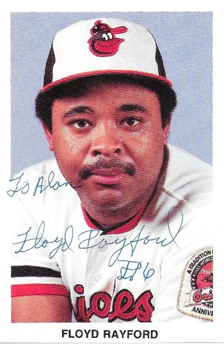 1985 Baltimore Orioles Postcards #NNO Floyd Rayford Front