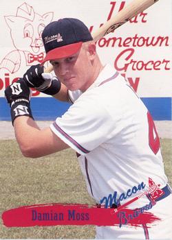 1995 Multi-Ad Macon Braves Update #NNO Damian Moss Front