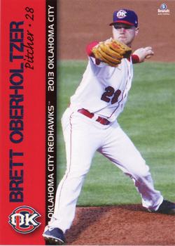 2013 Brandt Oklahoma City RedHawks #17 Brett Oberholtzer Front
