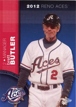2012 MultiAd Reno Aces #2 Brett Butler Front