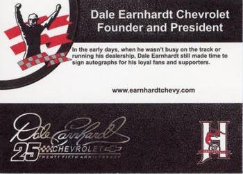 2012 MultiAd Hickory Crawdads #NNO Dale Earnhardt Chevrolet Founder and President Back