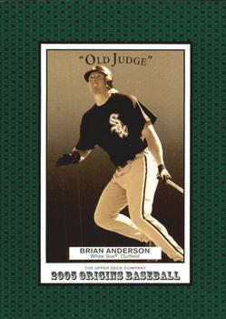 2005 Upper Deck Update - 2005 UD Origins Update Old Judge #218 Brian Anderson Front