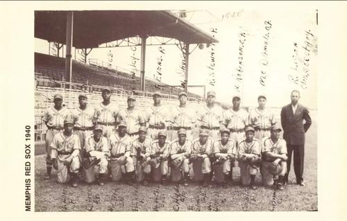 1991 R.D. Retort Enterprises Negro League Legends, Series 1 #89 Memphis Red Sox 1940 Front