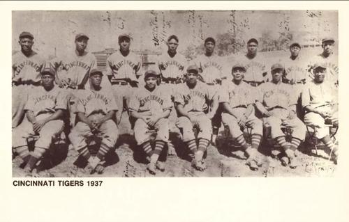 1991 R.D. Retort Enterprises Negro League Legends, Series 1 #100 Cincinnati Tigers 1937 Front
